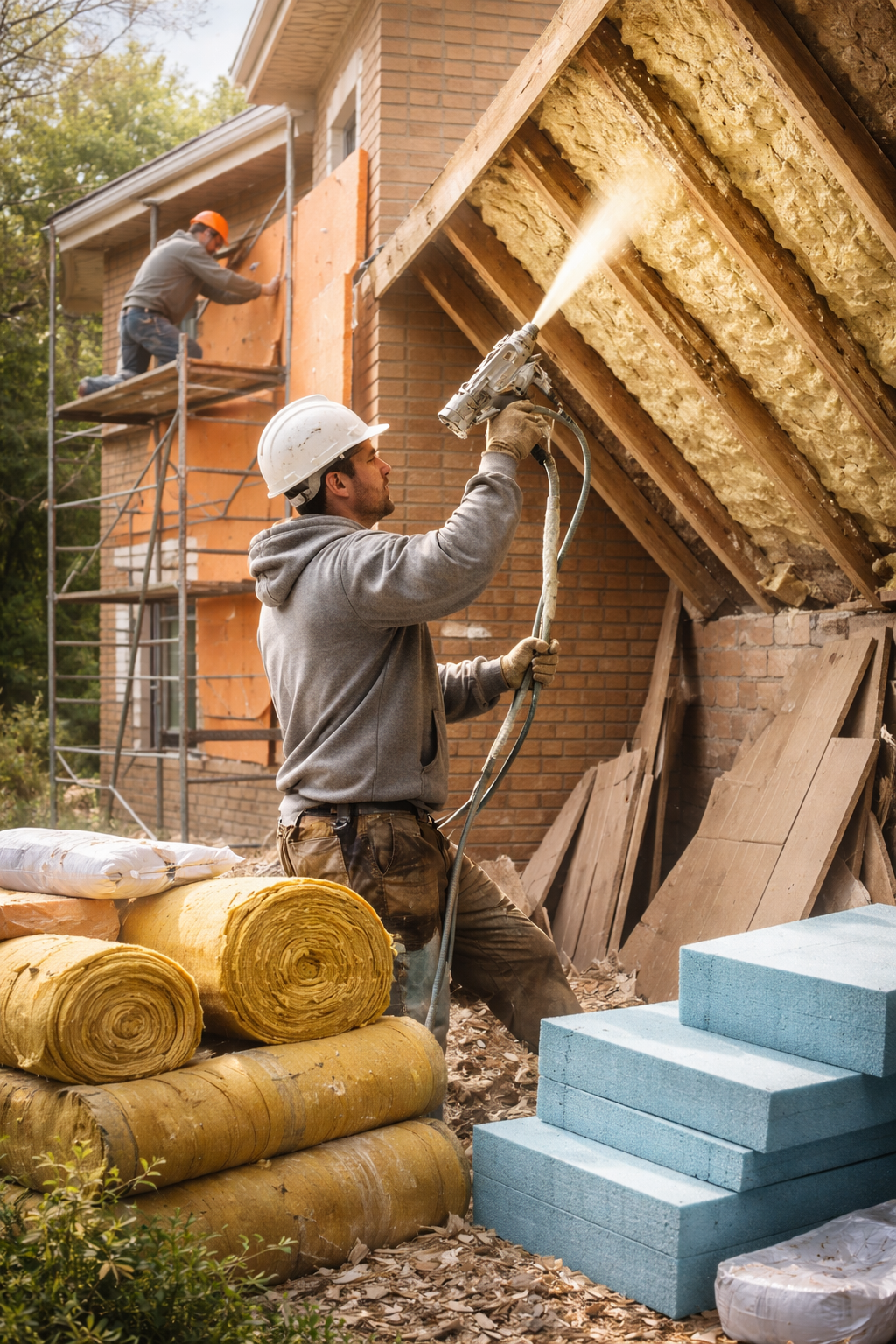 Утепление домов в Ирбите под ключ от 4617 руб/м2 | Профессионально — ТепломастерРбт