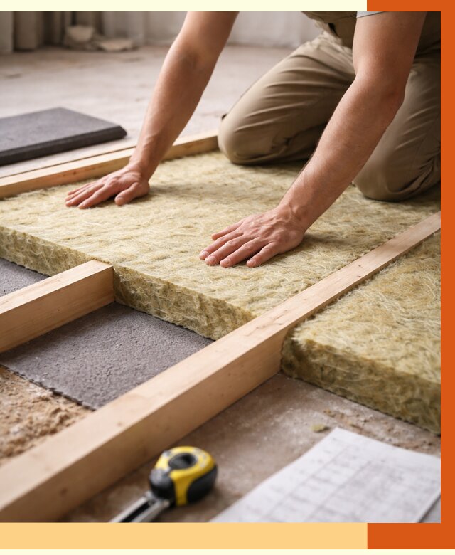 Шумоизоляция пола в Ирбите от 1374 руб./м² — профессиональная звукоизоляция | ТепломастерРбт