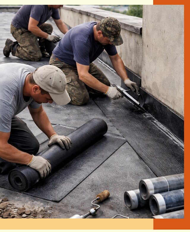 Гидроизоляция кровли в Ирбите от 4947 руб. — профессиональная гидроизоляция крыши | ТепломастерРбт