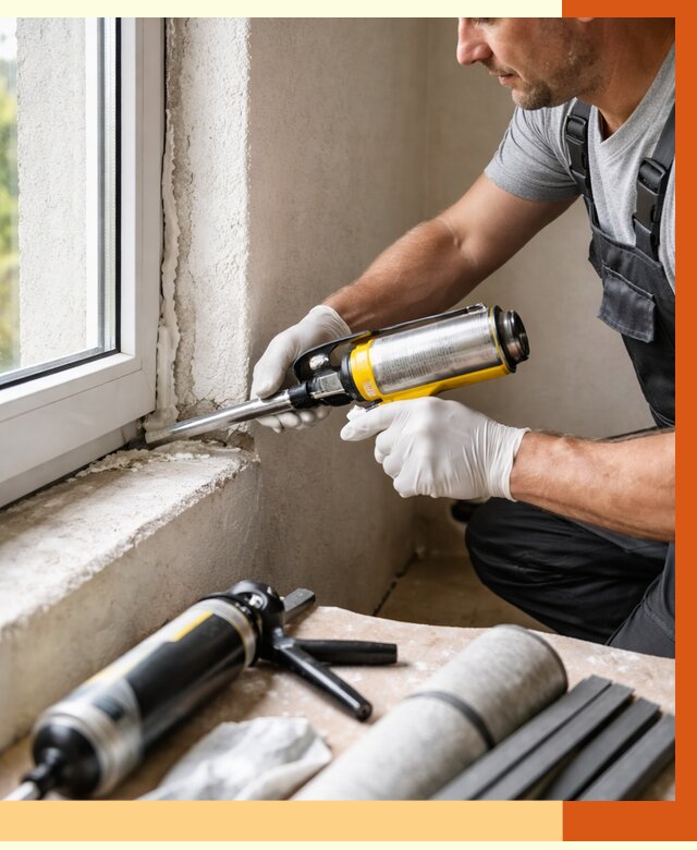 Герметизация стыков и примыканий в Ирбите от 1319 руб. под ключ | ТепломастерРбт